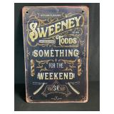 Sweeney Todd Barbershop Metal Sign