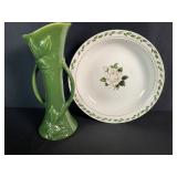 Redwing Vase and Hall Plate