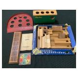 Cribbage, Blocks & Marbles, Vintage Toys