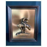 End of the Trail Copper 3D Wall Art