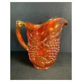 Imperial Grape Pattern Carnival Glass Pitcher