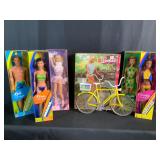 Barbies & Ken Dolls-NOS & Barbie Ten Speeder