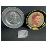 Lincoln & Kennedy Plates & Lincoln Printing Plate