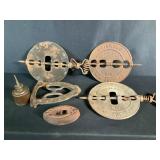 Griswold Cast Iron Stove Dampers Oil Can Sad Iron