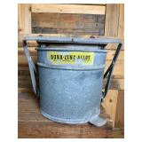 Galvanized Mop Bucket with Wringer