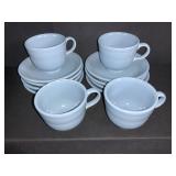 Fiesta Ware Saucers & Cups 8 Saucers 4 Cups