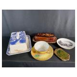 Covered Butter Dishes, Tea Cup, Saucer