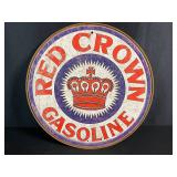 Red Crown Metal Sign