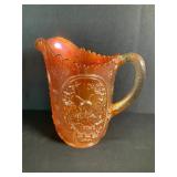 Imperial Marigold Carnival Glass Pitcher