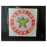 Texaco Plastic Light Up Sign-Works