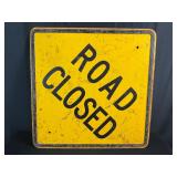 Road Closed Metal Sign