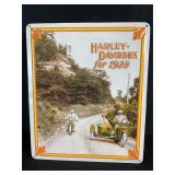 Harley Davidson Metal Embossed Sign