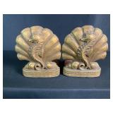 Art Deco Composition Sea Horse Bookends