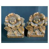 Composite Flower Bookends