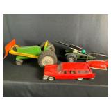Buddy L, Toy Iron, Chrysler Car, Metal Tractor