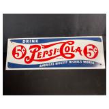 Pepsi-Cola Metal Sign