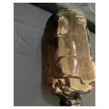 Libbey Brown Amber Glass Pig