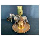 Copper Horse Lamp