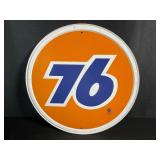 76 Metal Sign
