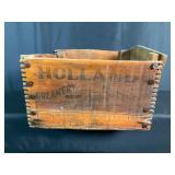 Holland Creamery Wooden Crate