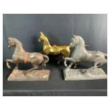 Brass & Cast Metal Horse Figures
