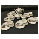 Lily Japanese Porcelain China Tea Set