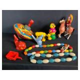 Vintage Plastic & Wood Toys