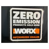 Worx Metal Embossed Sign