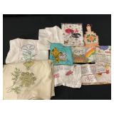 Table Cloth, Calendar Towels, Embroidered Doilies