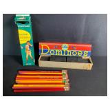 Halsam Dominoes & Ticonderoga Pencils