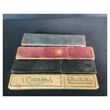 Straight Razors in Boxes & Sharpening Stone
