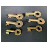 Brass Railroad Keys