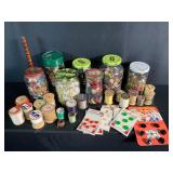 Buttons & Wooden Spools