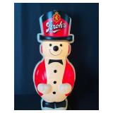 STROHï¿½S Light Up Plastic Snowman-Works