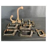 Cast Iron Coat Hook Iron Clamps