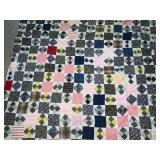 Quilt Topper  66 x 64 inches and Quilt Pieces