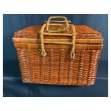 Wicker Rattan Picnic Basket
