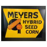 Meyers Seed Corn Metal Embossed Sign
