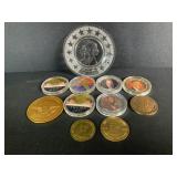 Presidential Coins & George Washington Small Tray