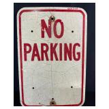 No Parking Metal Street Sign