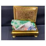 Flower Tin with Hankies