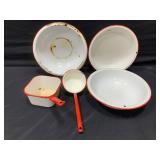Enamelware Bowls & Ladles