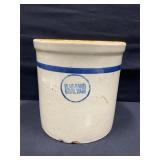 Blue Band Stoneware Crock