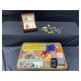 Jewelry Lot Watch, Rings, Empty Boxes, & More