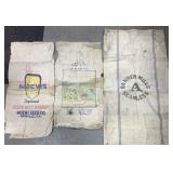 Moews Kelly Seed Co & Banner Mills Seed Sacks