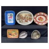 Antique Tray Lot of 6