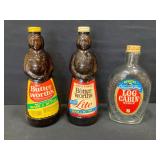 Mrs. Butter Worthï¿½s & Log Cabin Glass Syrup Bottle