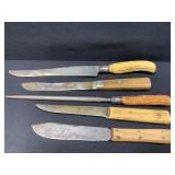 Bone Handled Knives & Wooden Handle Knives