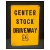 Forest Service Center Stock Driveway Metal Sign