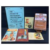 Cookbooks & Wooden Recipe Holder
